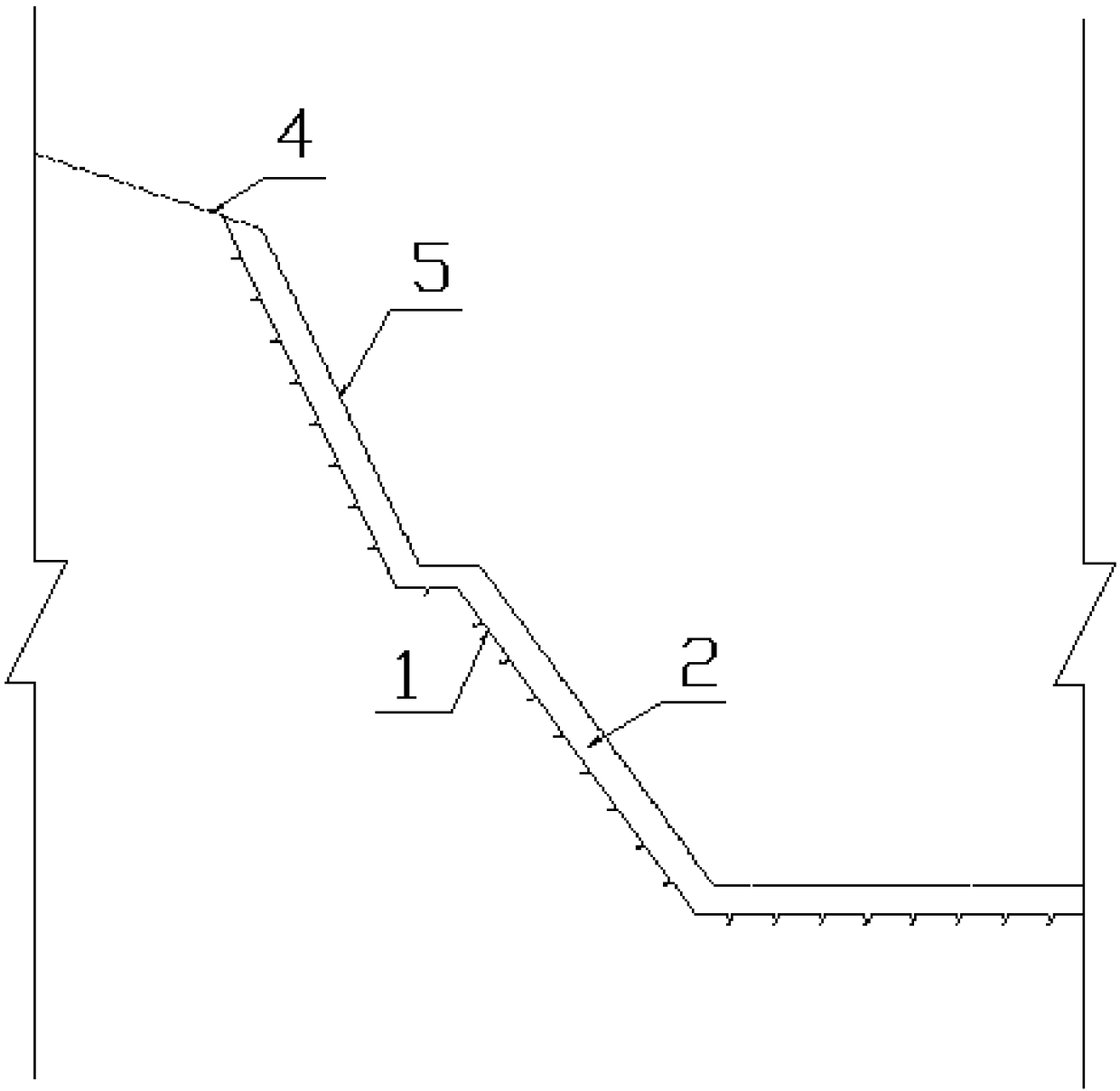 Method for controlling slope excavation rock mass unloading and relaxation