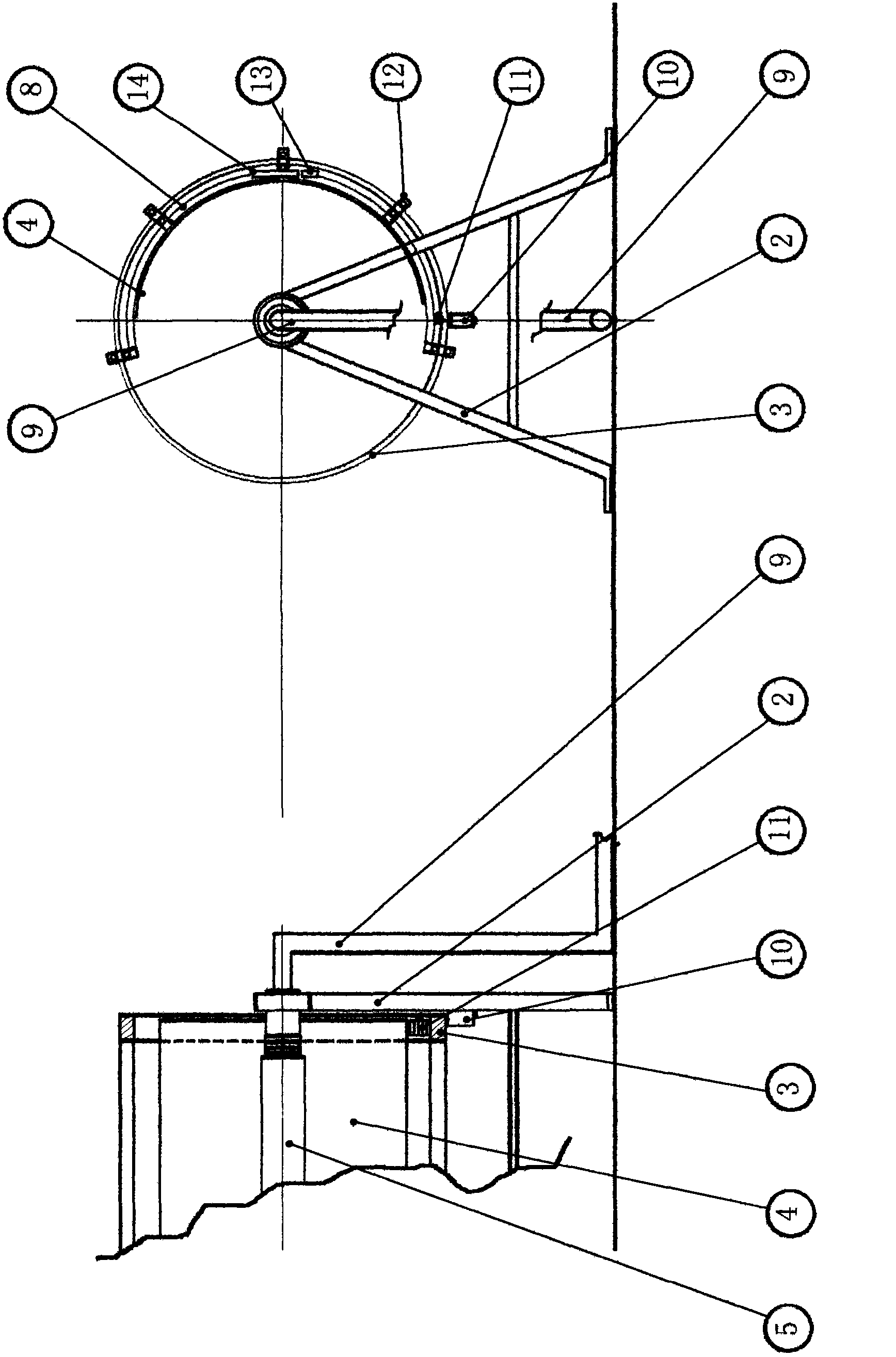 All-direction reflecting groove-type solar heat collection device