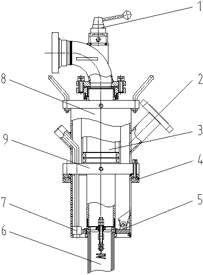 Automobile top locking type oil vapor recovery sealing device