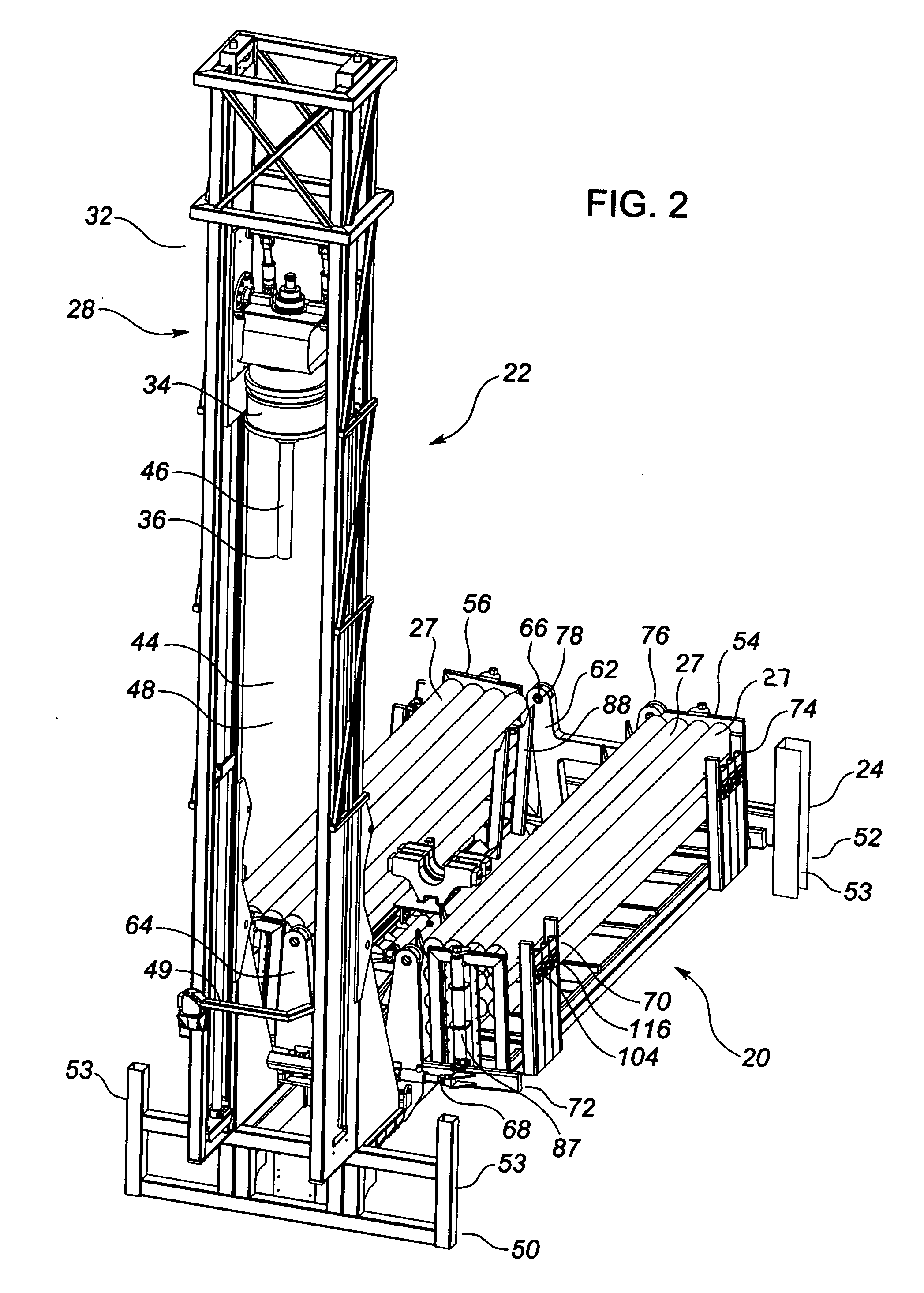 Apparatus and method for handling pipe sections