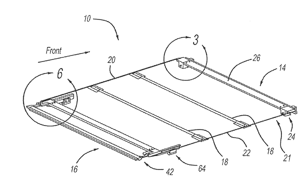 Tonneau cover access panel