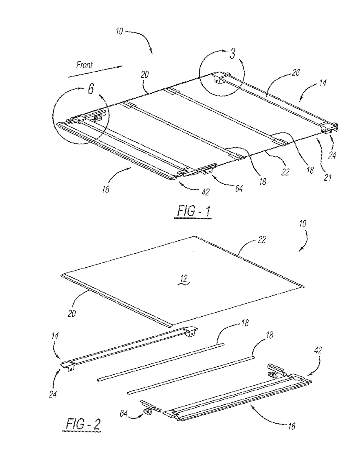 Tonneau cover access panel