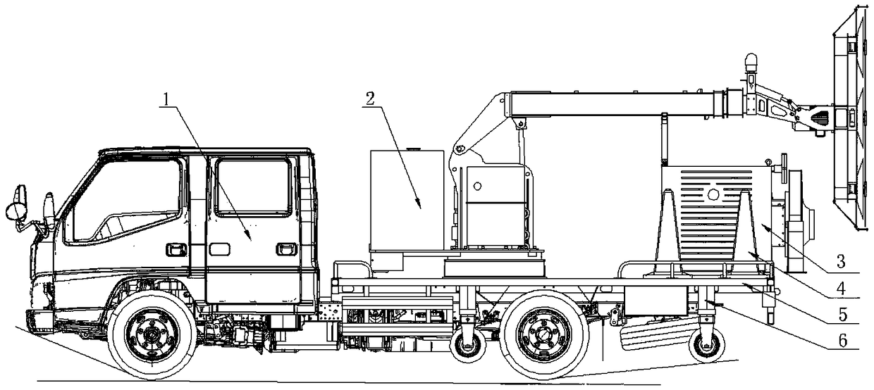 Greening comprehensive maintenance vehicle