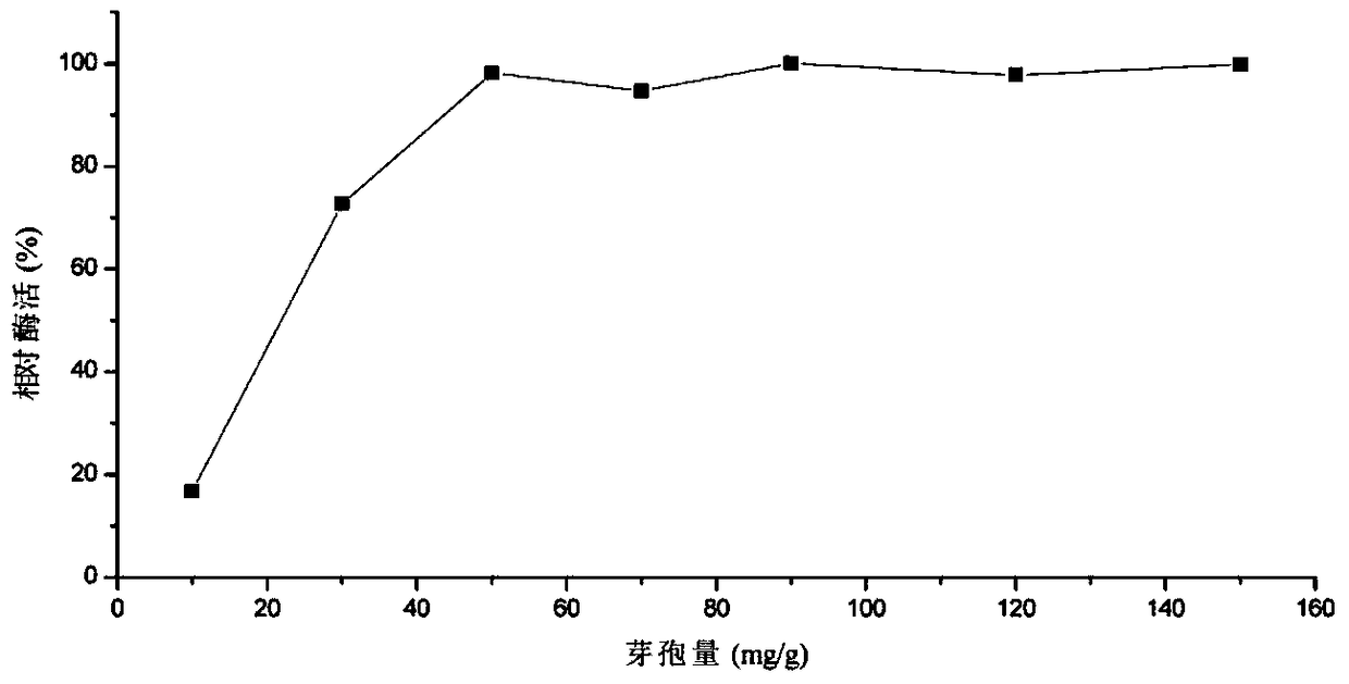 A kind of immobilized spore laccase and its preparation and application