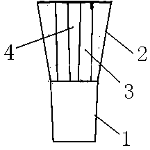 Method for strengthening antiskid performance of antiskid nail core and antiskid nail core