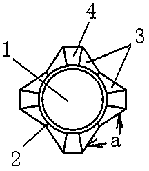 Method for strengthening antiskid performance of antiskid nail core and antiskid nail core