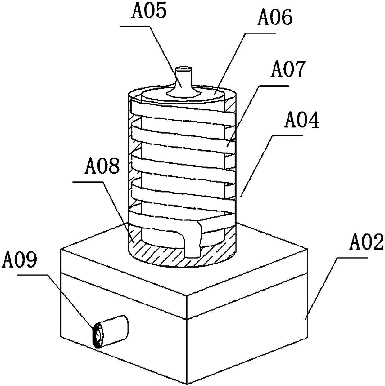 Exhaust gas waste heat recycling device used in organic silicon production process and application method