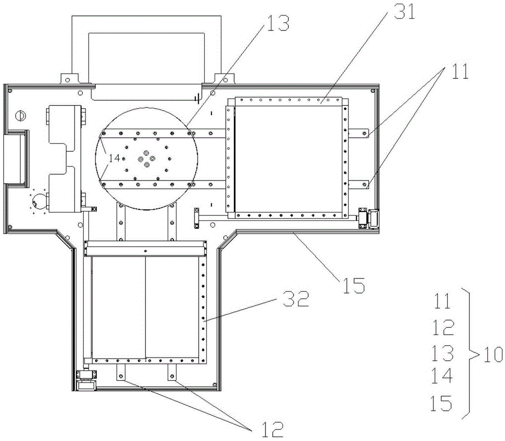 Bidirectional sample conveying component and two-dimensional rock sample seepage test device applying same