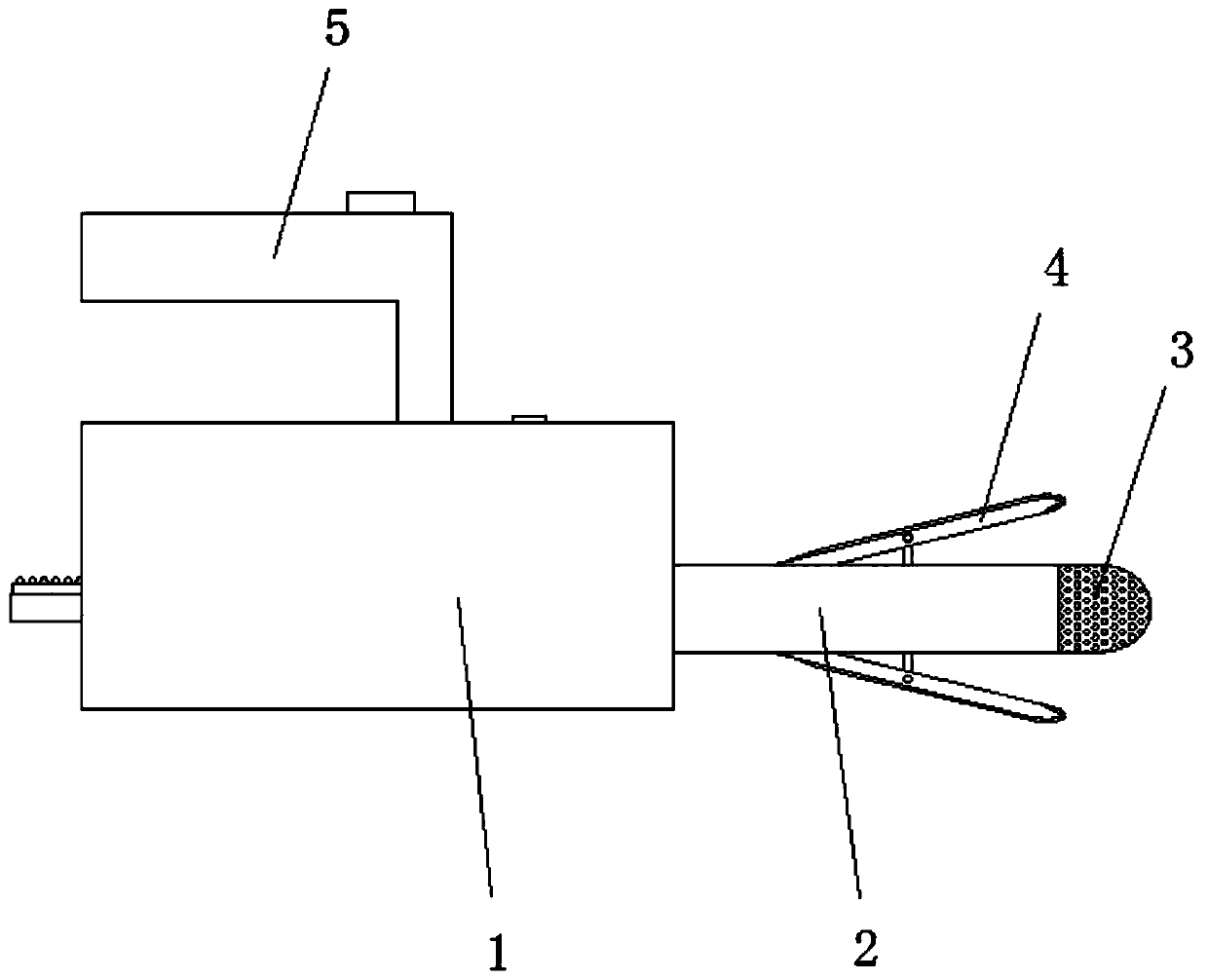 Clinical injection type medicine applying device for obstetrics and gynecology department