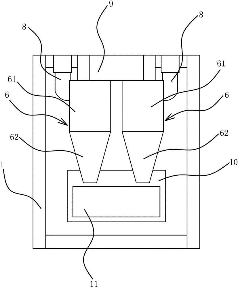 Grinding machine with a dust removal function