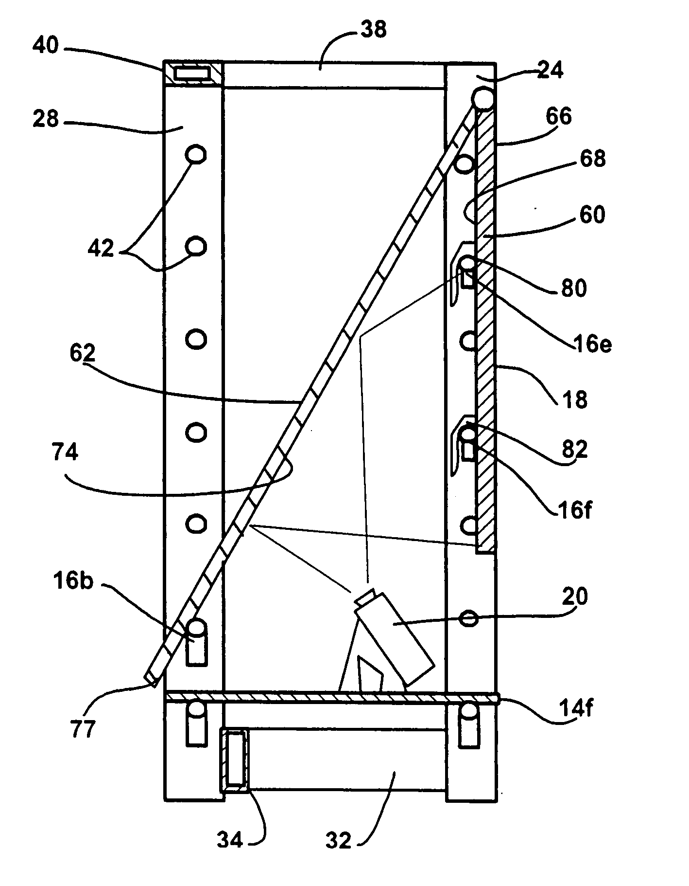 Convertible projection assembly and method