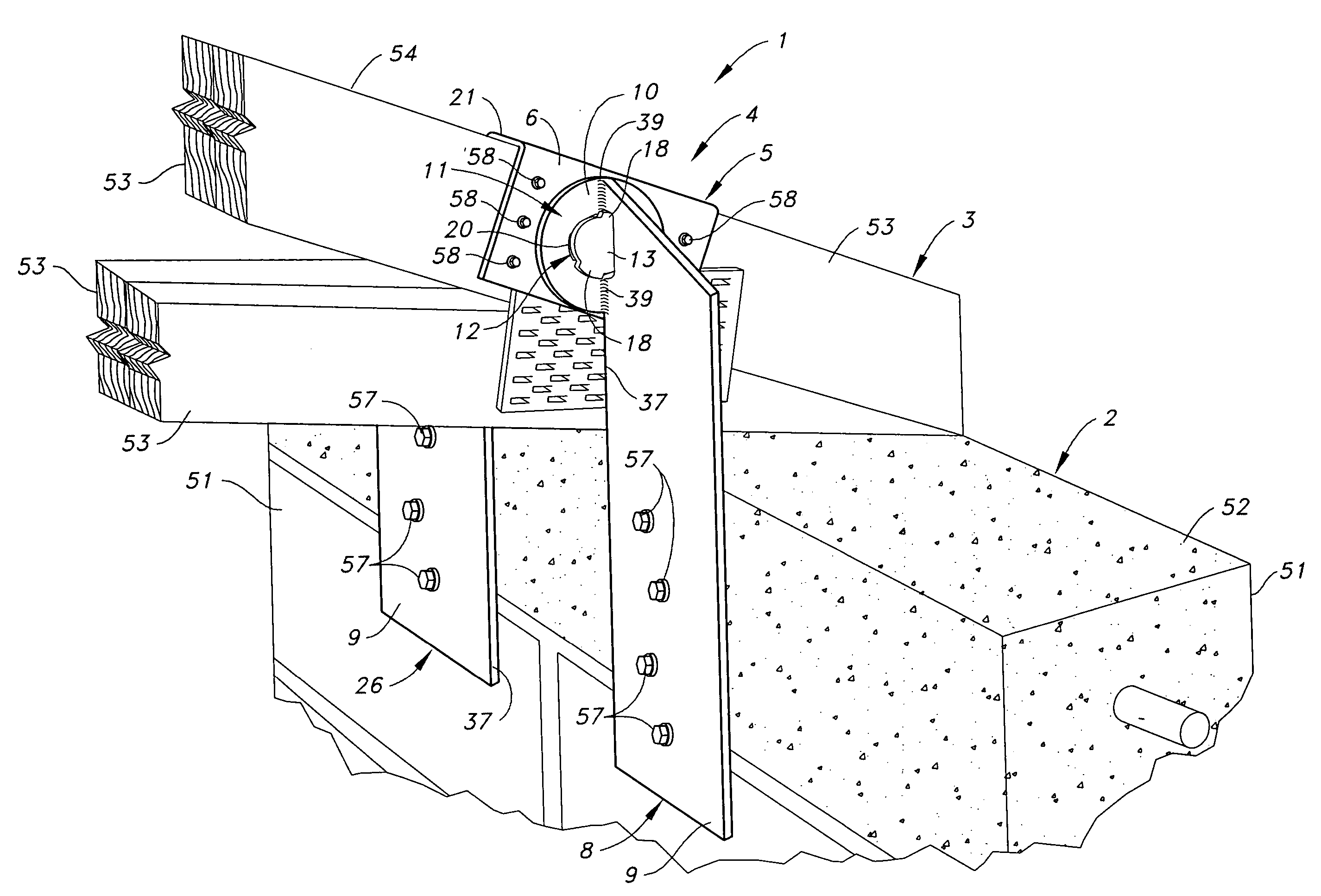 Girder tiedown