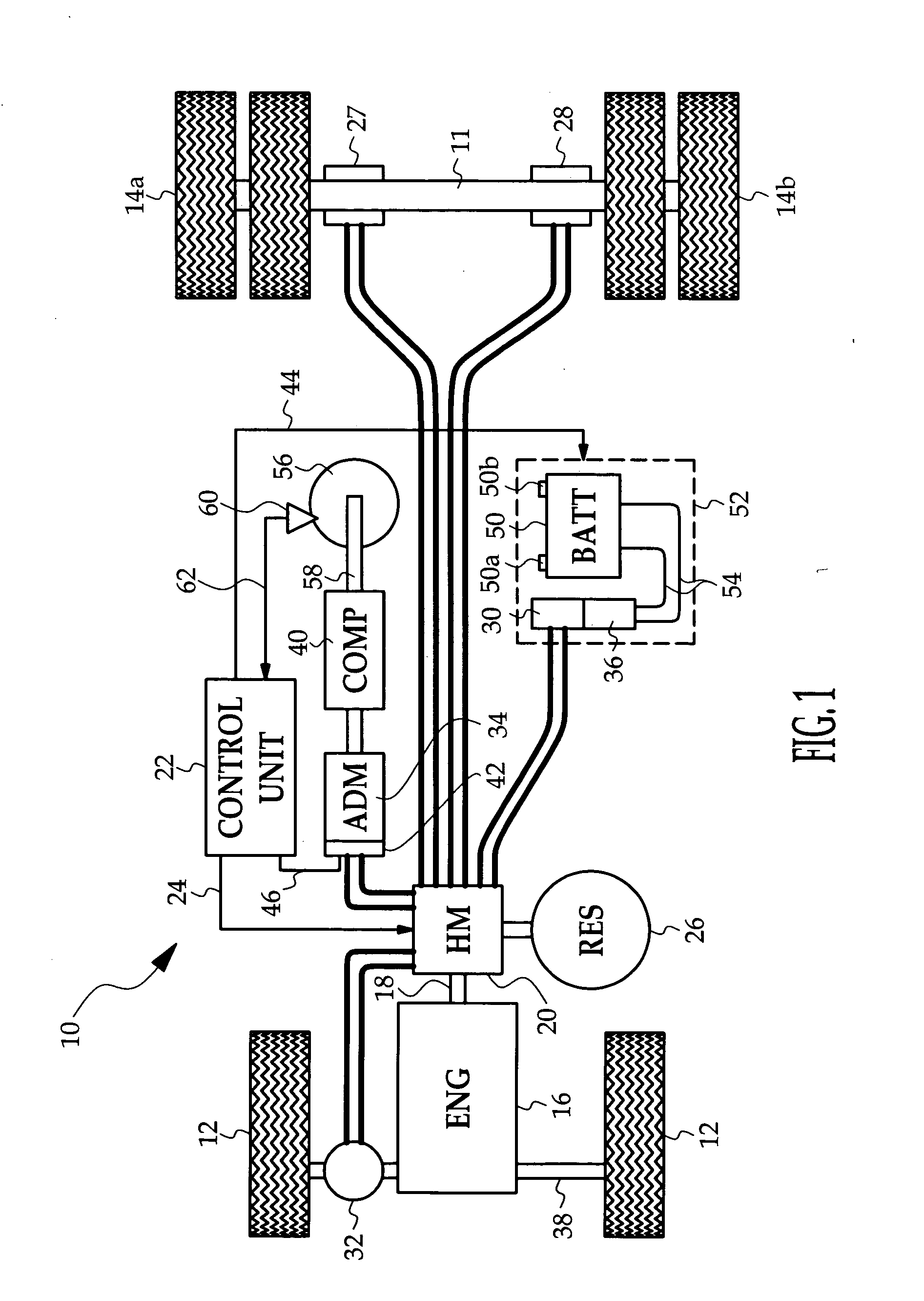 Hydrostatic drive apparatus for a road vehicle