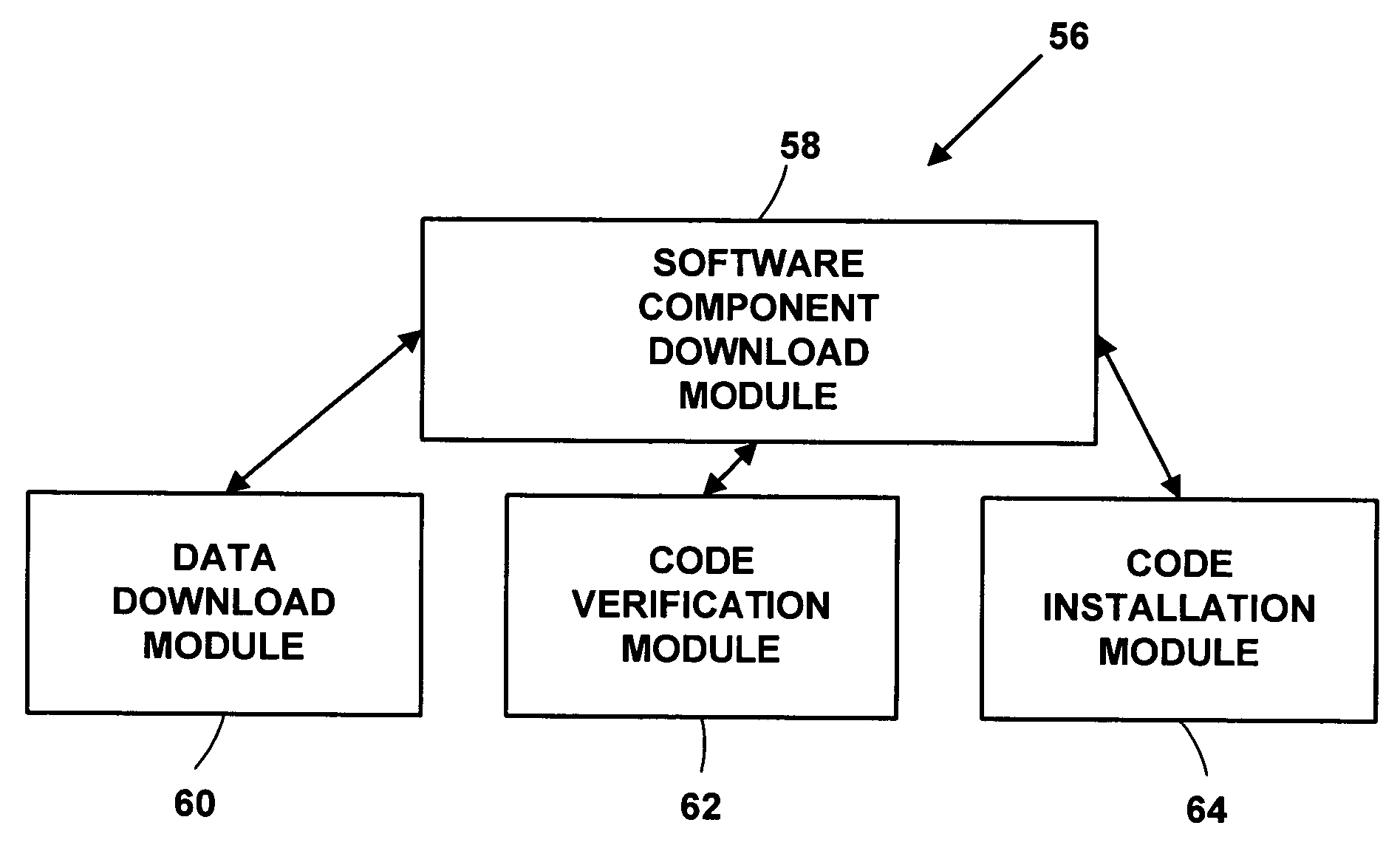 Automatic software downloading from a computer network