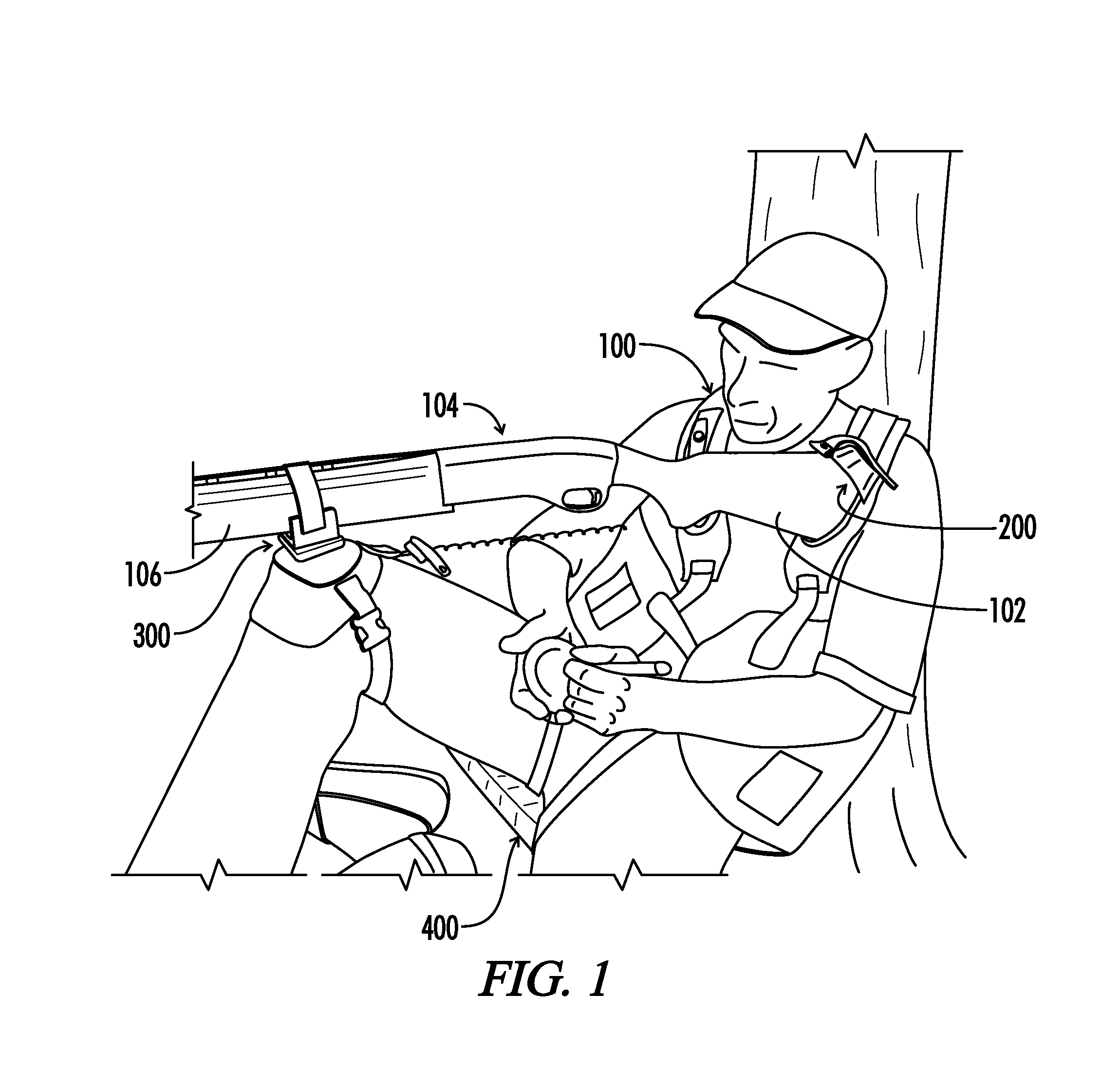 Gun stock retainer, inclined seat pad, and knee mountable gun rest for a shooting garment