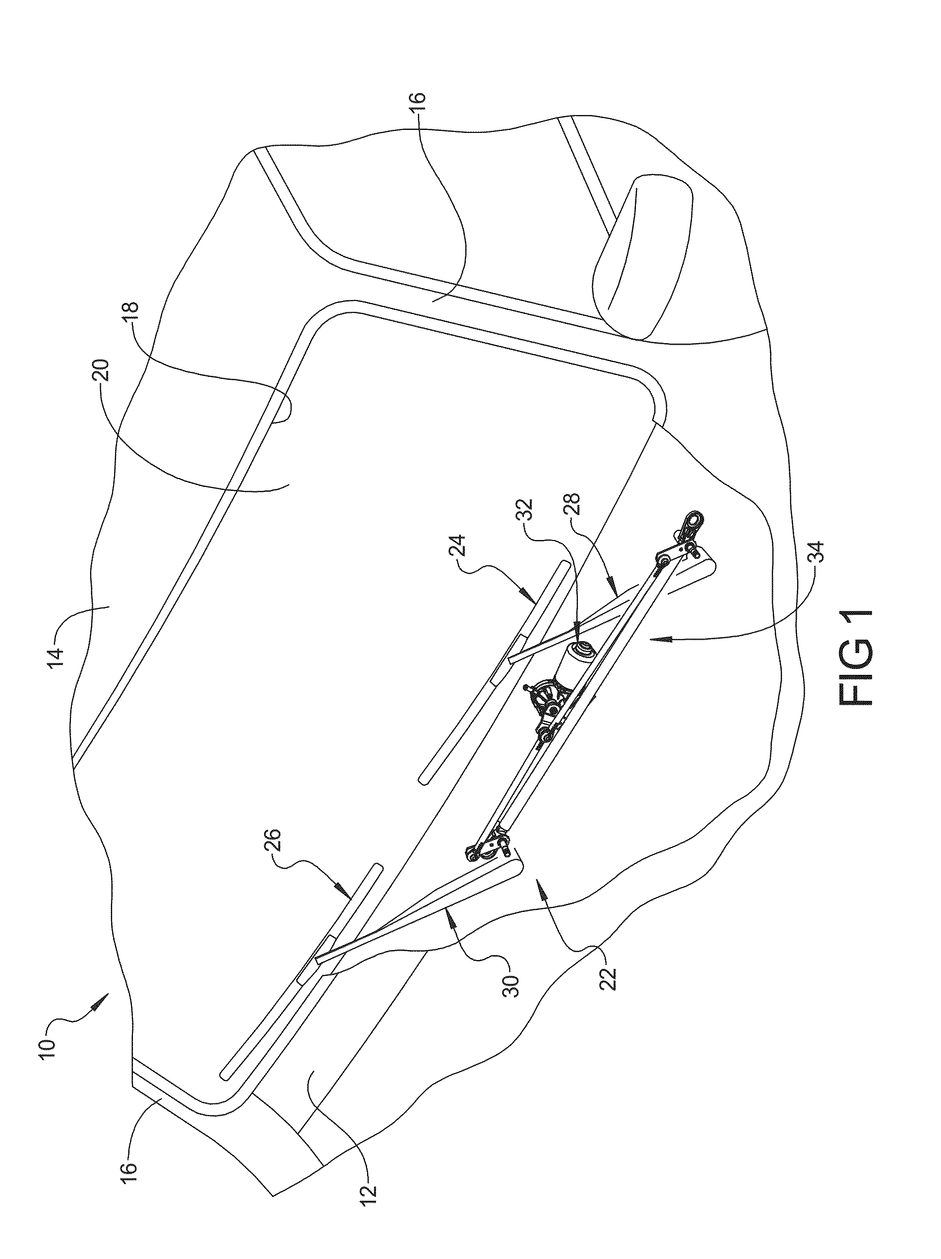 Wiper System Having Resilient Interface Assembly For Worm-Driven Reduction Gear Motor