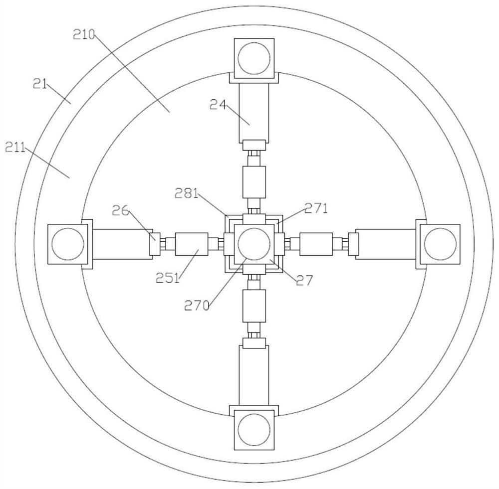 A storage device for self-rotating replacement of drill rods of breakers