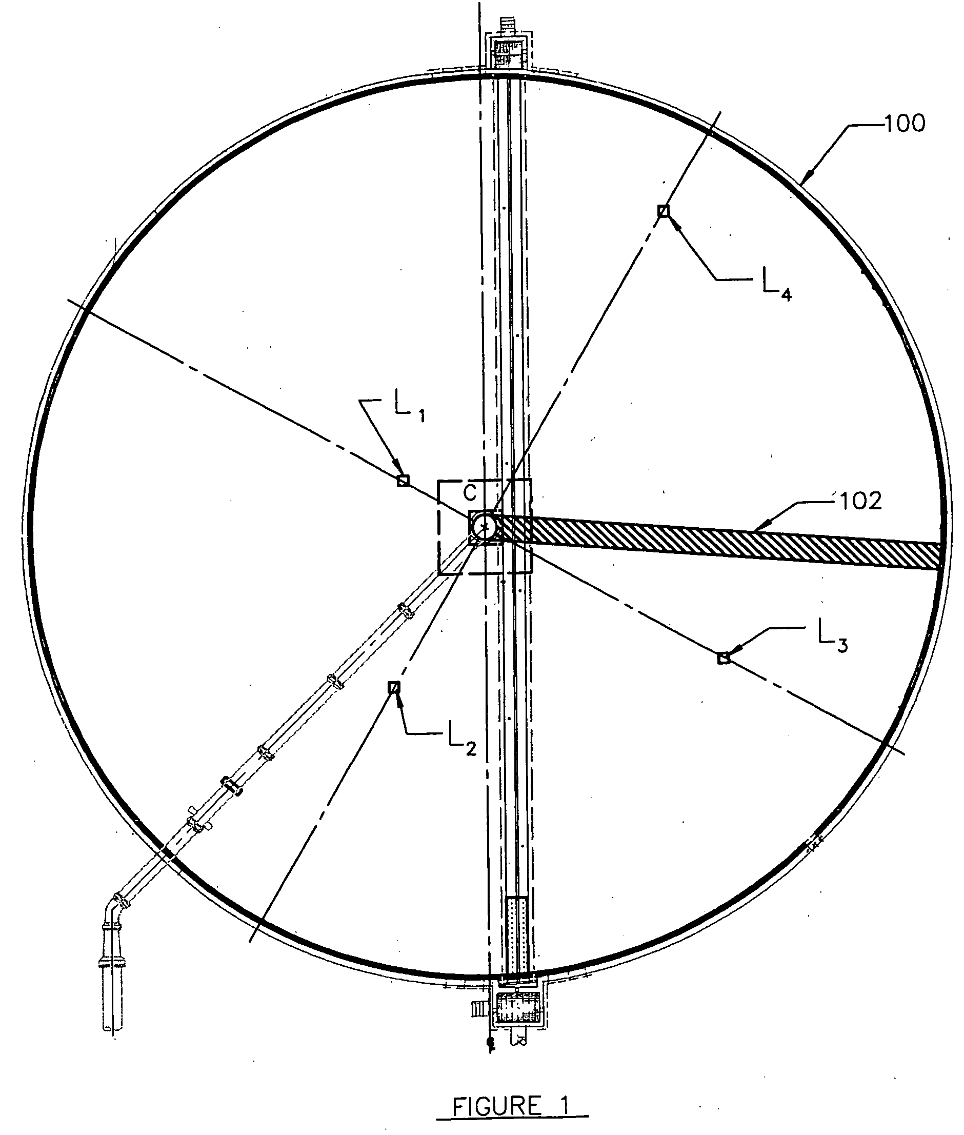 Method and apparatus for determining weight and biomass composition of a trickling filter