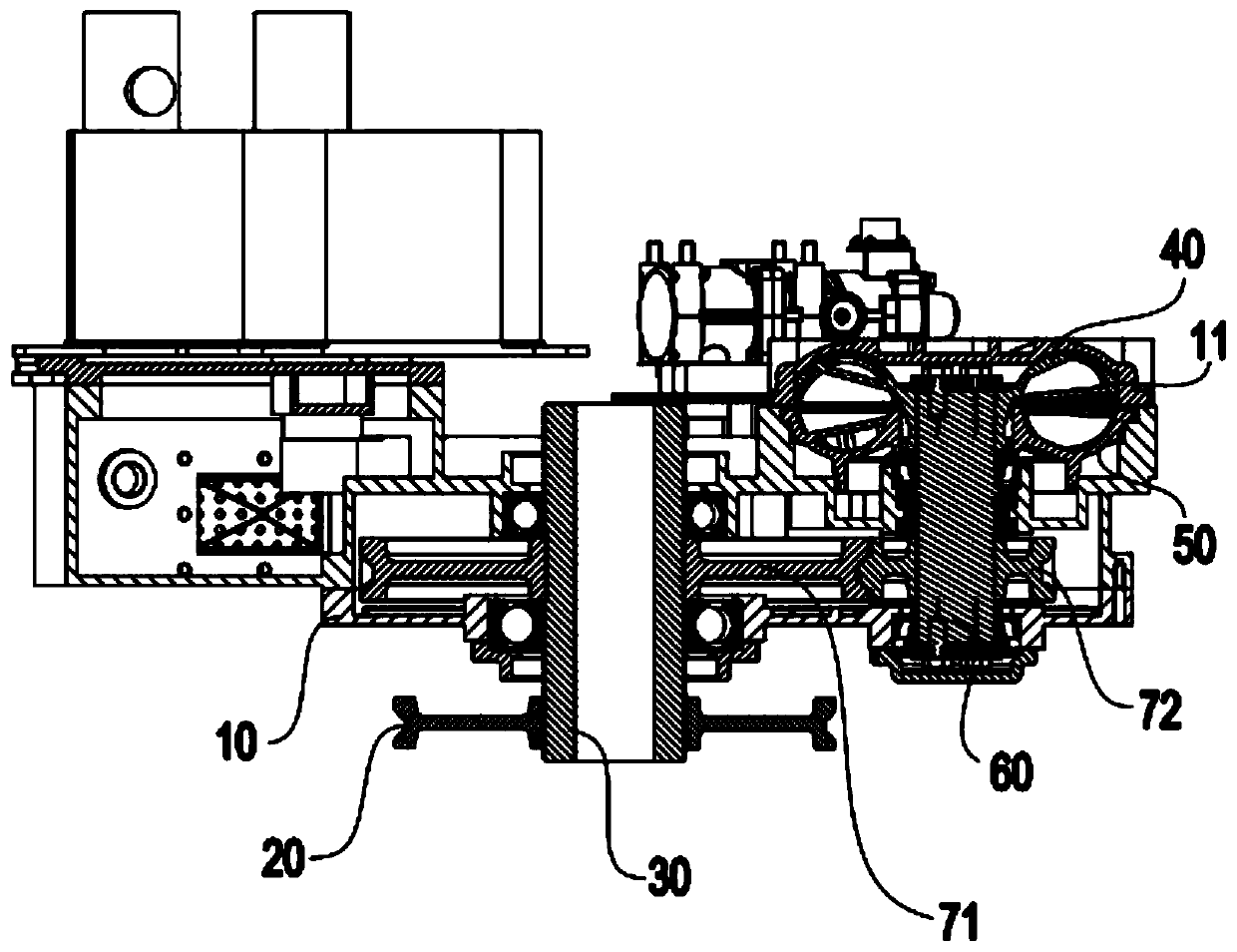 Hydraulic speed reduction device