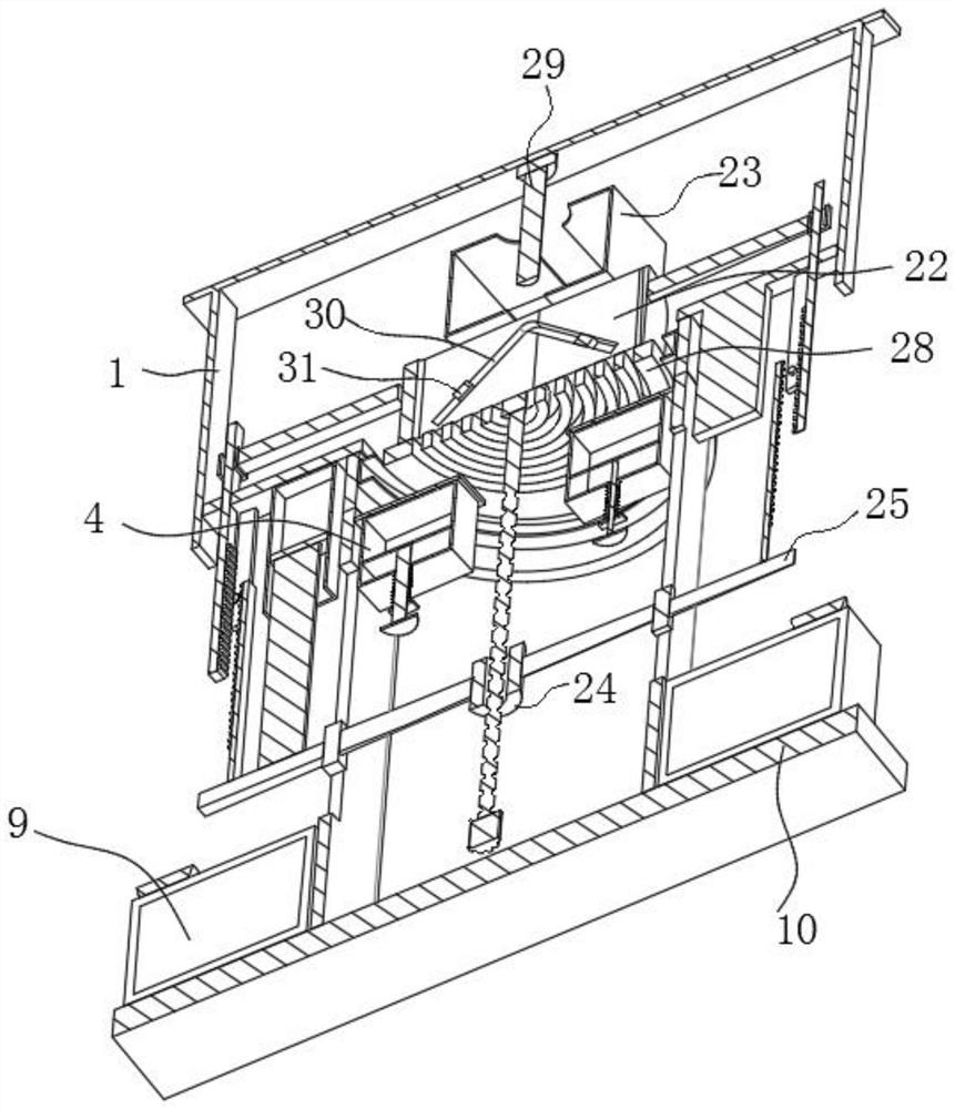 Centrifugal automatic forming mold for plastic processing