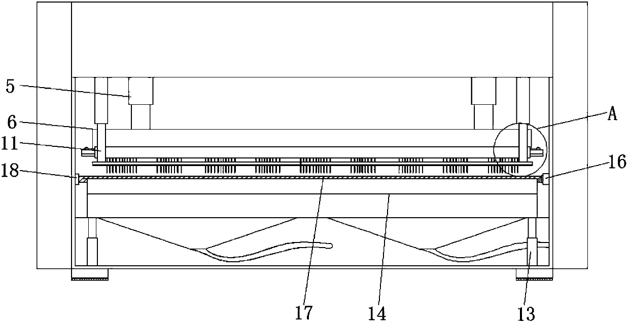 Equipment and method for producing gradient discoloration fabrics