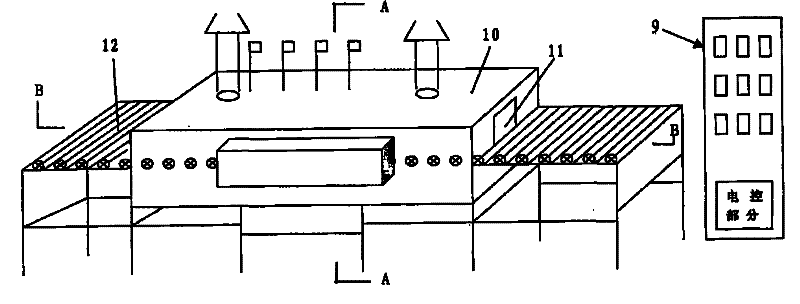 Calcination equipment for producing photocatalyst material