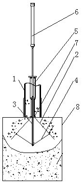 Ton packaging umbrella type filling head and ton packaging method of umbrella type filling head