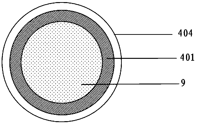 Radiofrequency heating probe device and radiofrequency ablation device