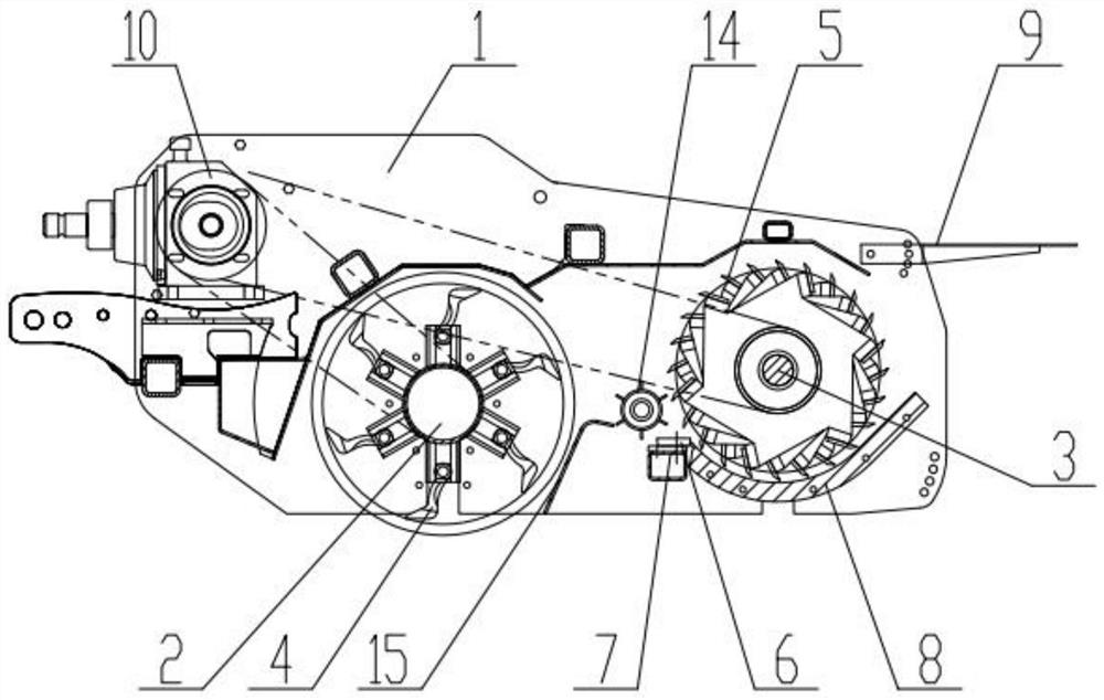 Double-shaft straw cutting and returning machine