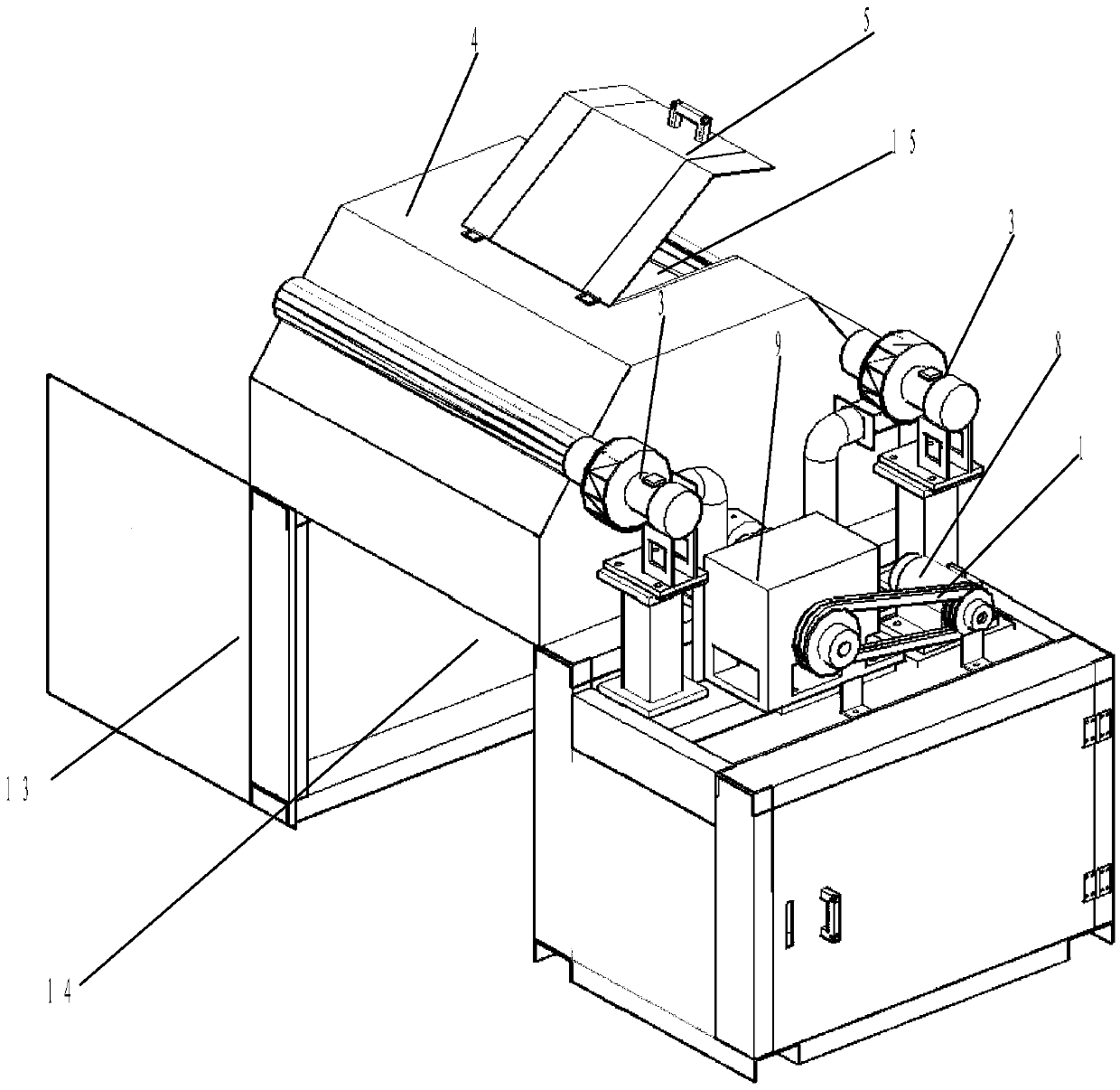 A kind of chain pin shaft chamfer polishing method