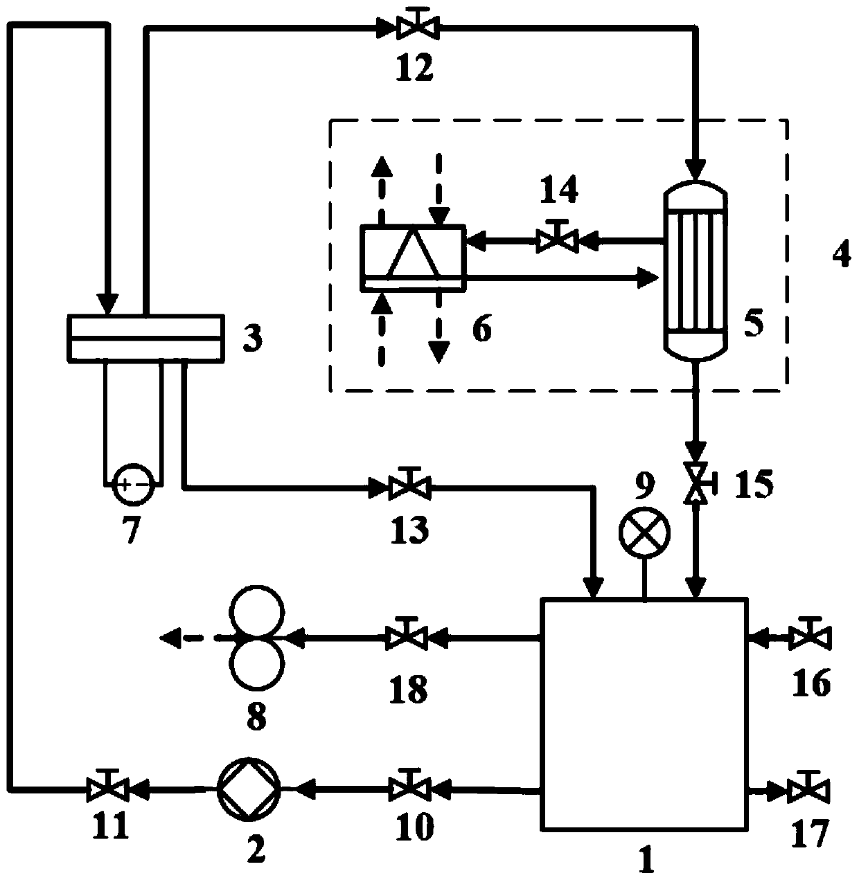 An experimental device for heat dissipation of electronic chips based on thin film evaporation