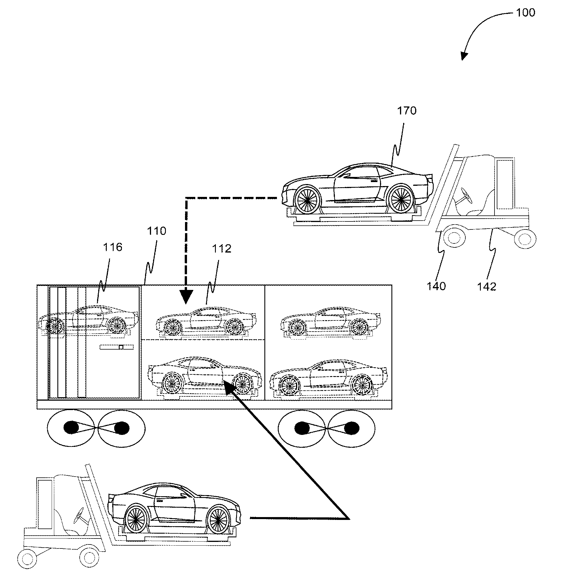 Railcars for personal vehicles systems