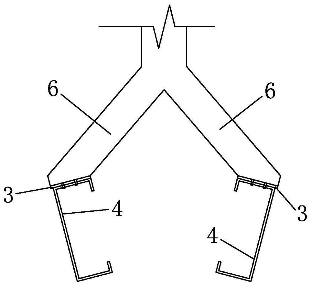 Rope ladder for metal roof board mounting and metal roof board mounting method