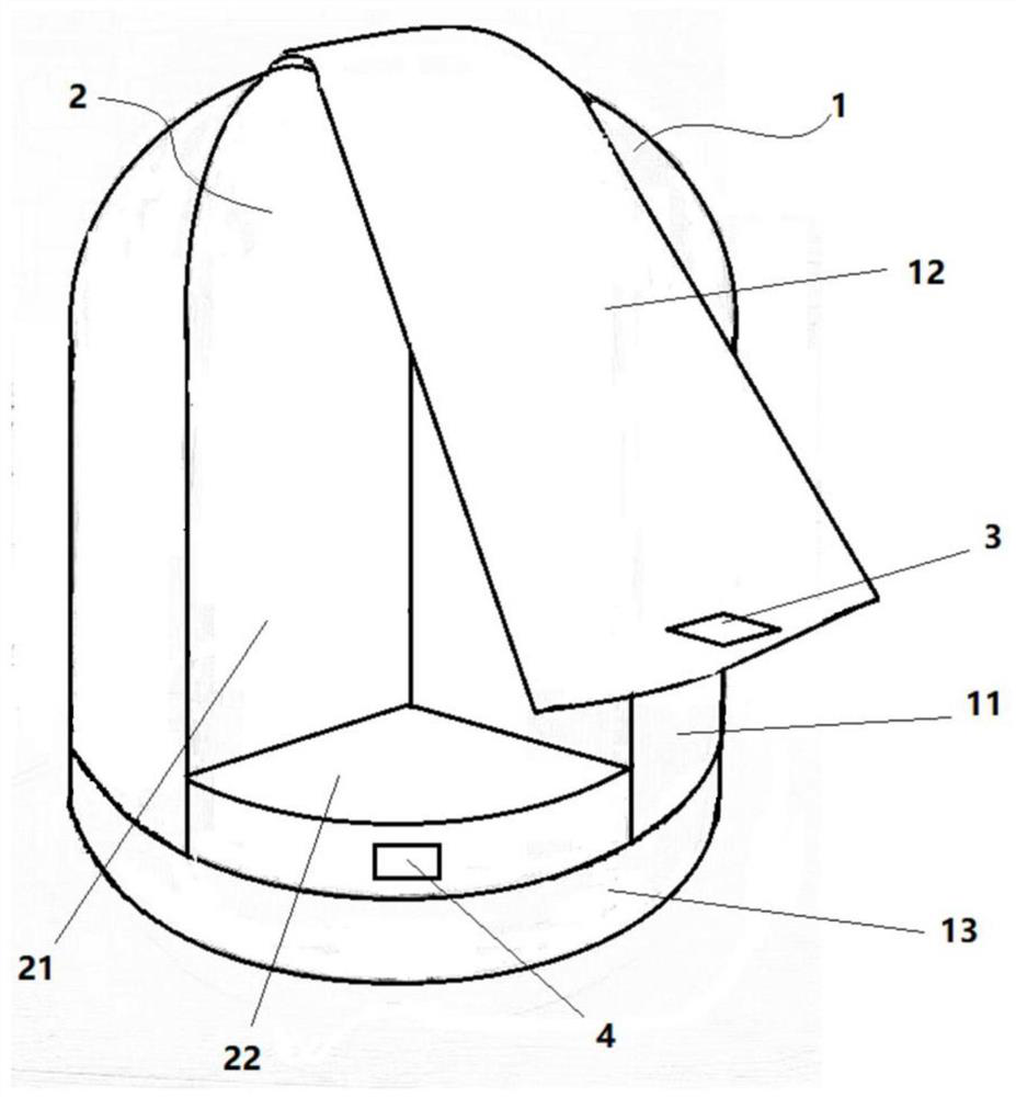 Self-service vending machine with Bluetooth function and circular partition bins and vending method