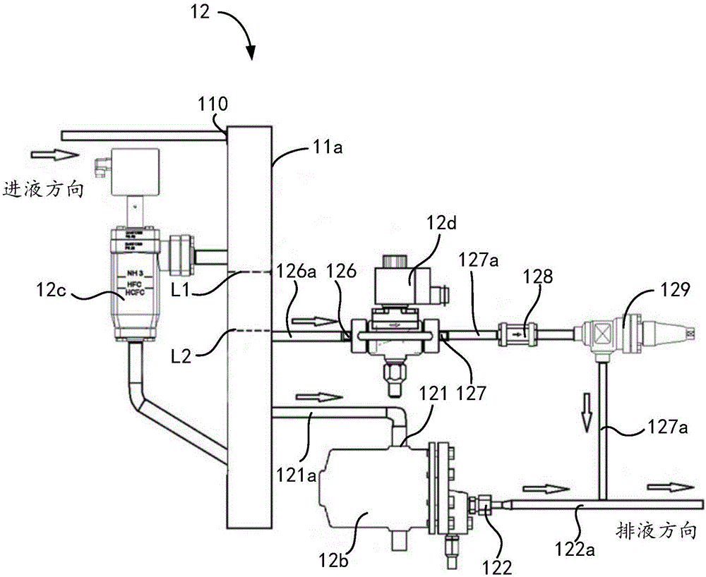 Hot-gas defrosting system