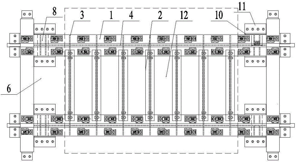 Railway ballastless track supporting layer and lower structure detaching and replacing method