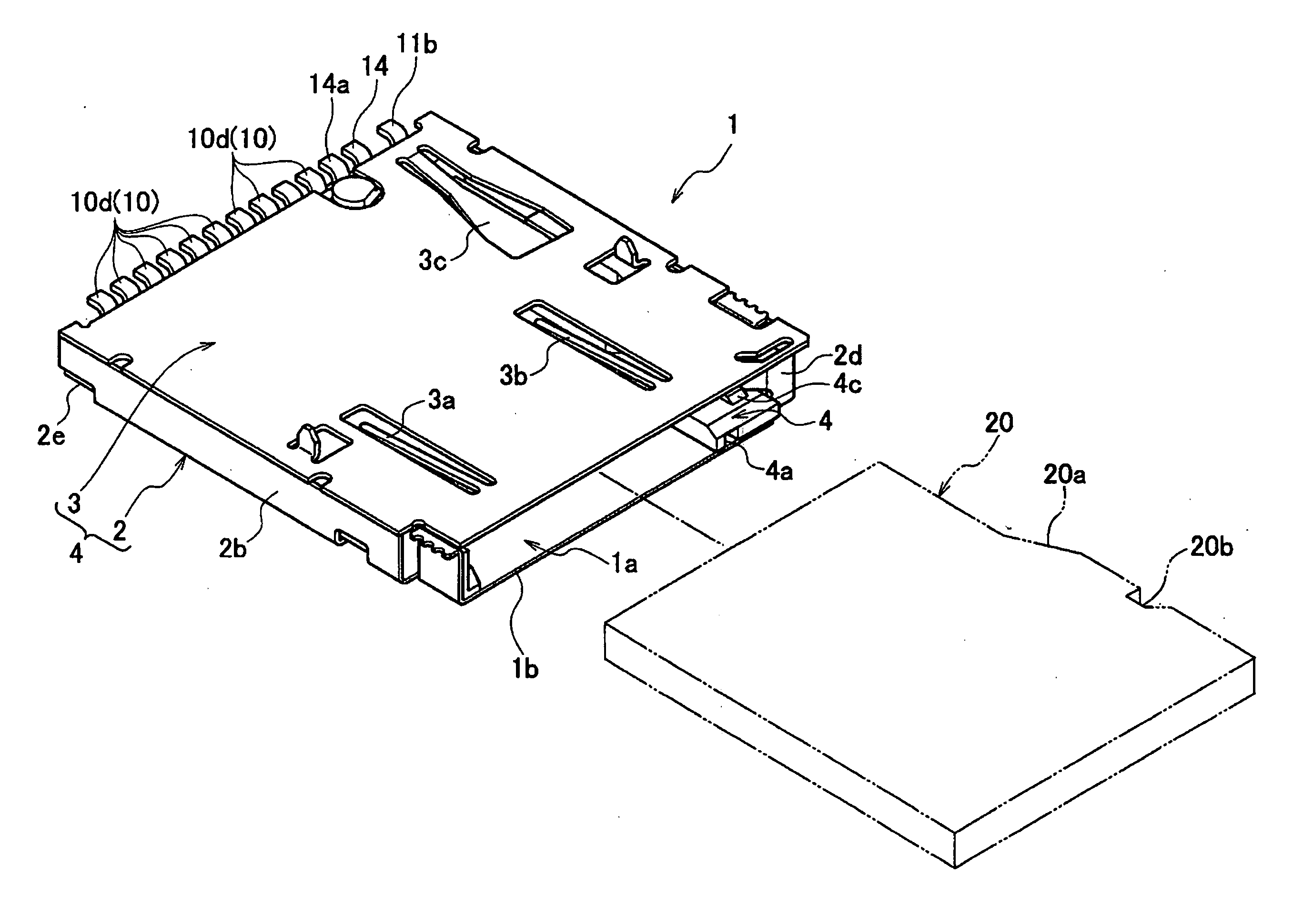 Memory card socket structure