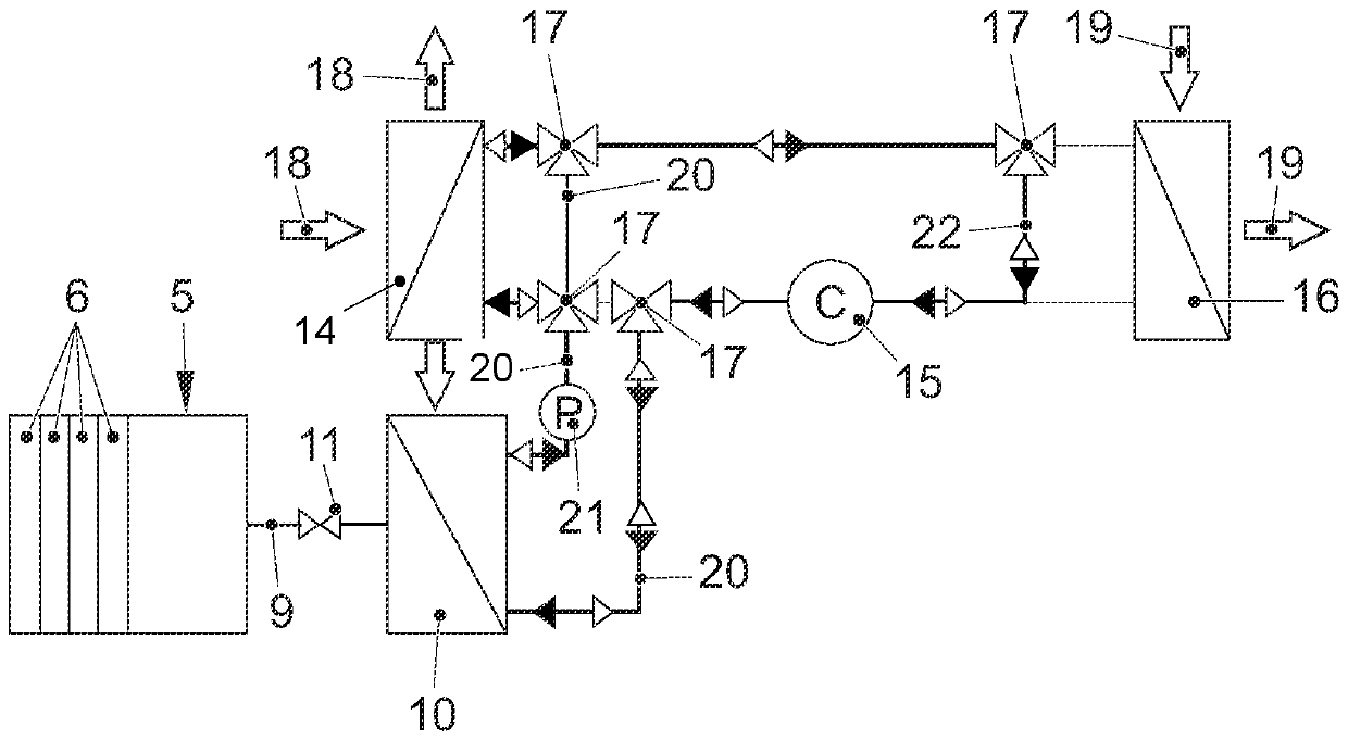 Temperature-control element with sorption material for battery cell unit