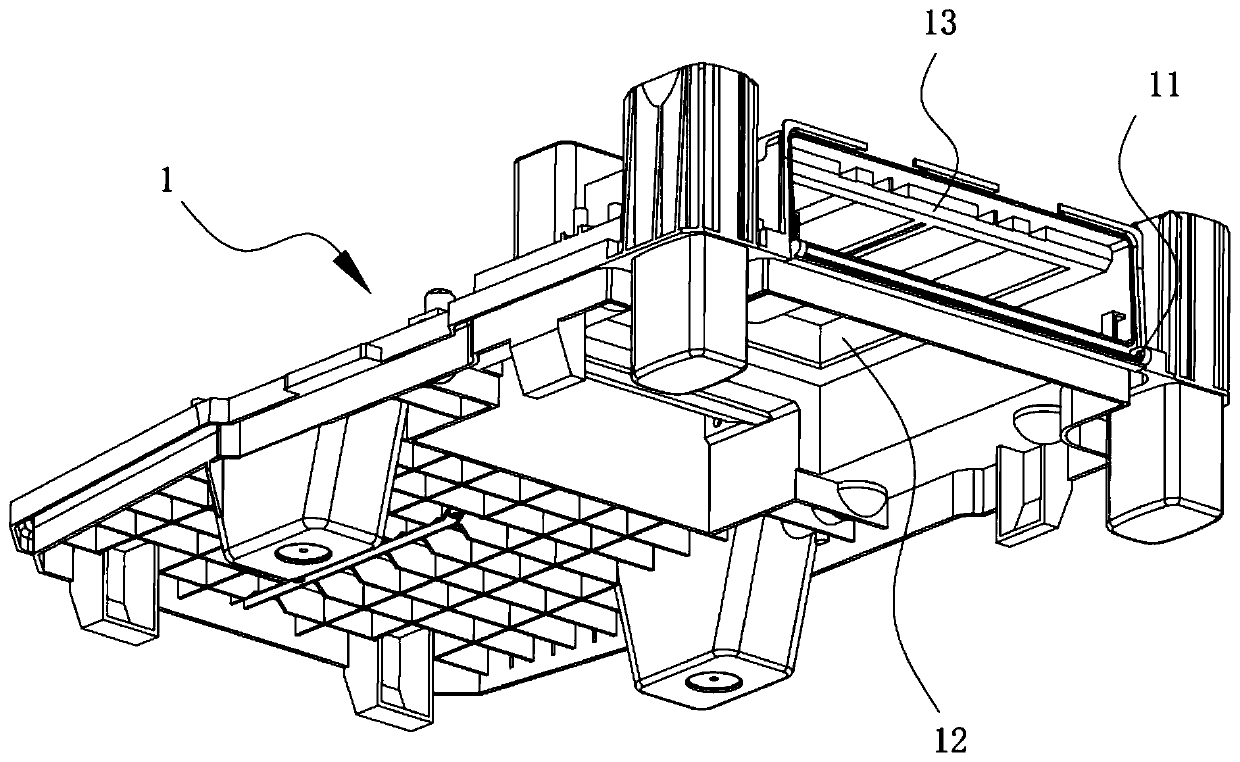 Flat panel type HEPA device not damaging sealing performance in dismounting, and dust collector