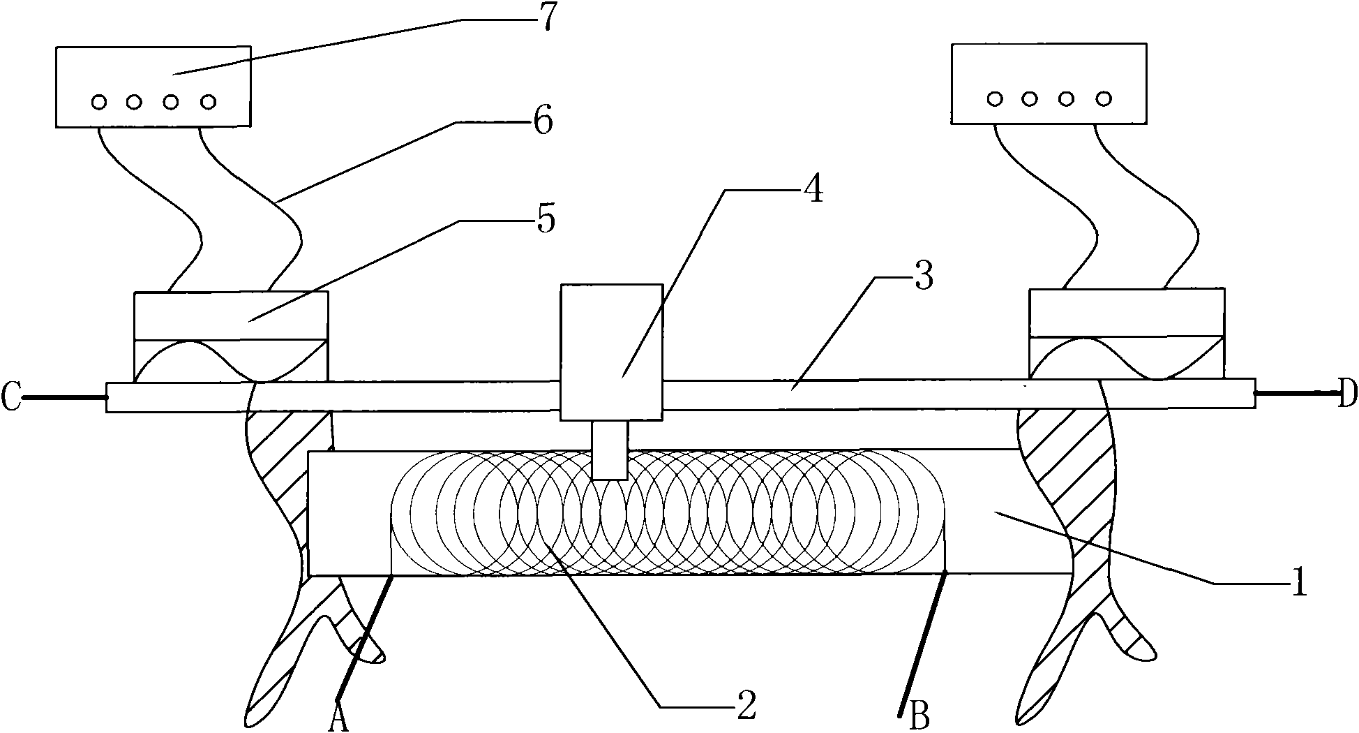 Electromagnetic control slide rheostat