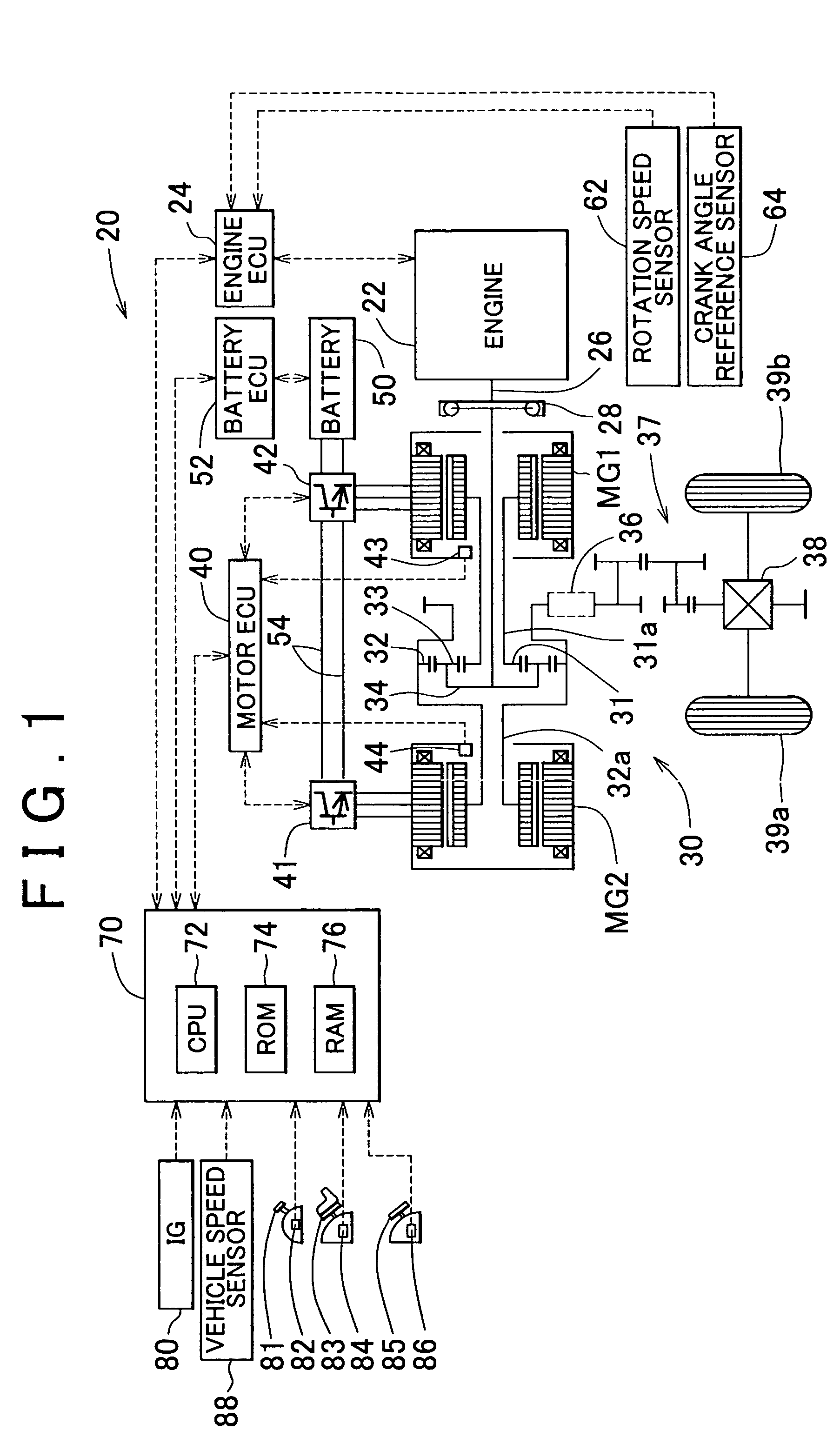 Drive apparatus, control method thereof, and motor vehicle equipped with the apparatus and the method