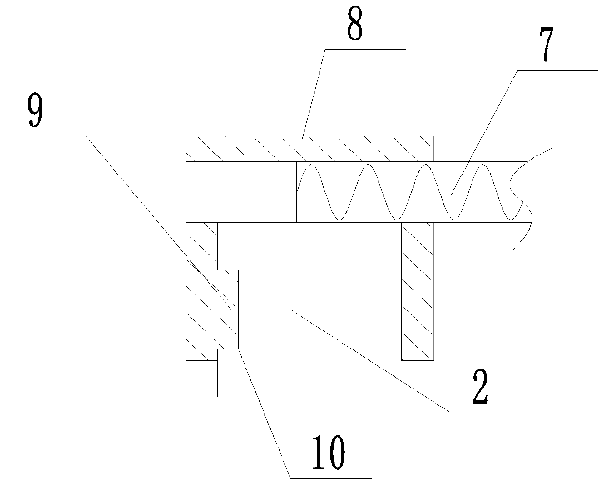 SMW construction method pile section steel fixing device and construction method