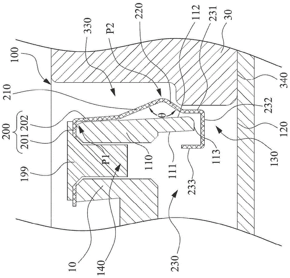 Electronic device with battery snap mechanism