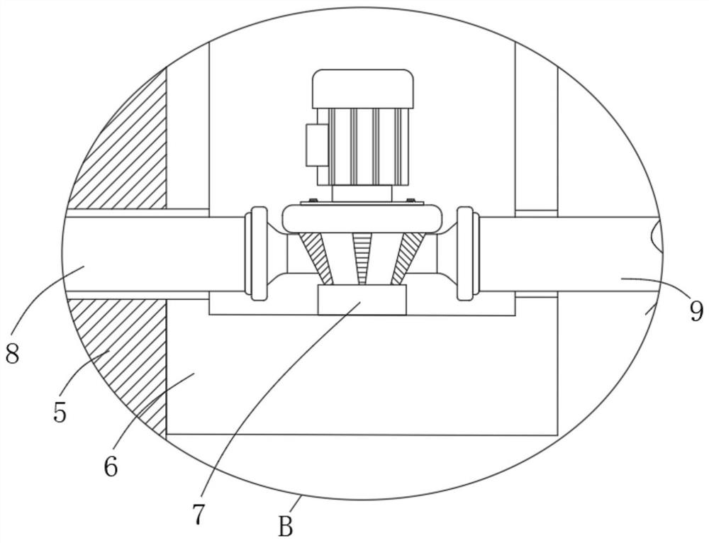 Underground project standing water comprehensive discharging device