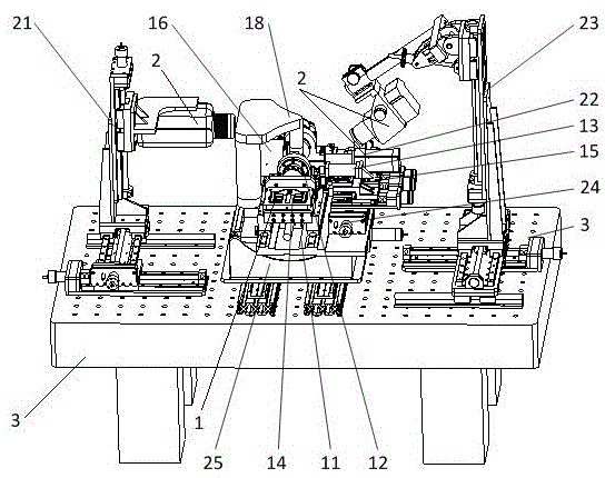 Combined load mode mechanical-electrical and thermal-magnetic coupling material performance in-situ test instrument and method