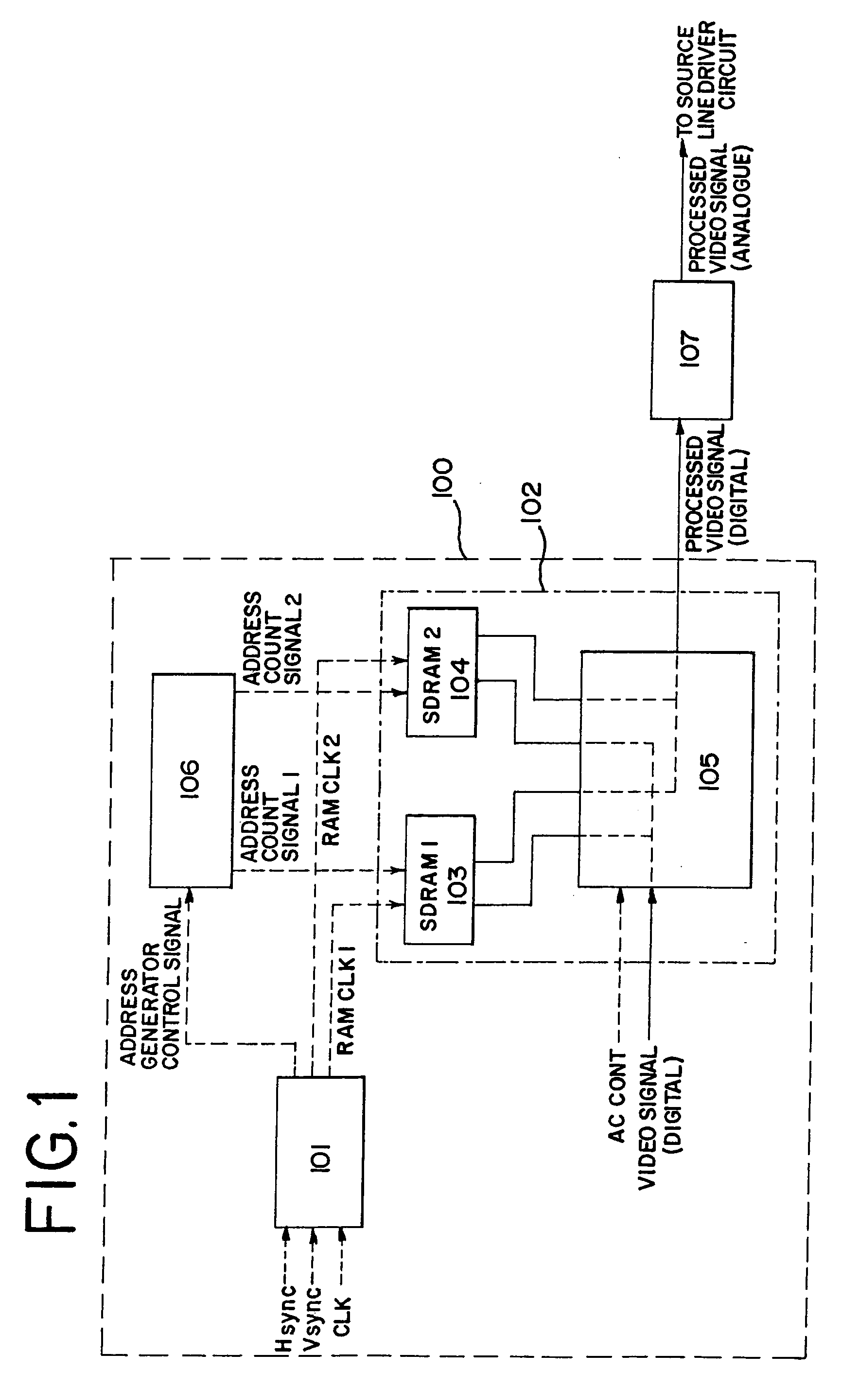 Semiconductor display device and method of driving a semiconductor display device