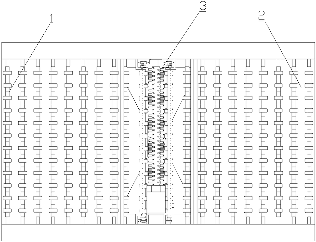 Reciprocating type dust removal device and method used after PCB drilling