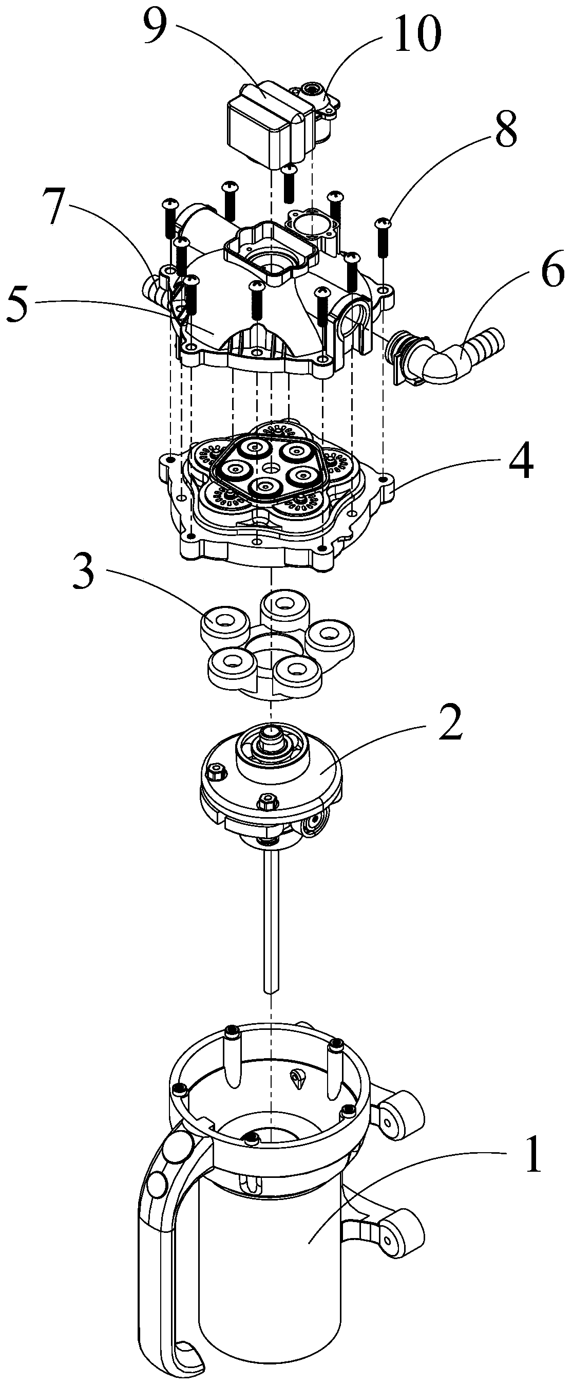 Automatic pressure regulating diaphragm pump