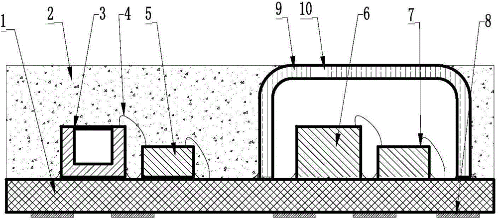 Packaging structure and method of integrated sensor