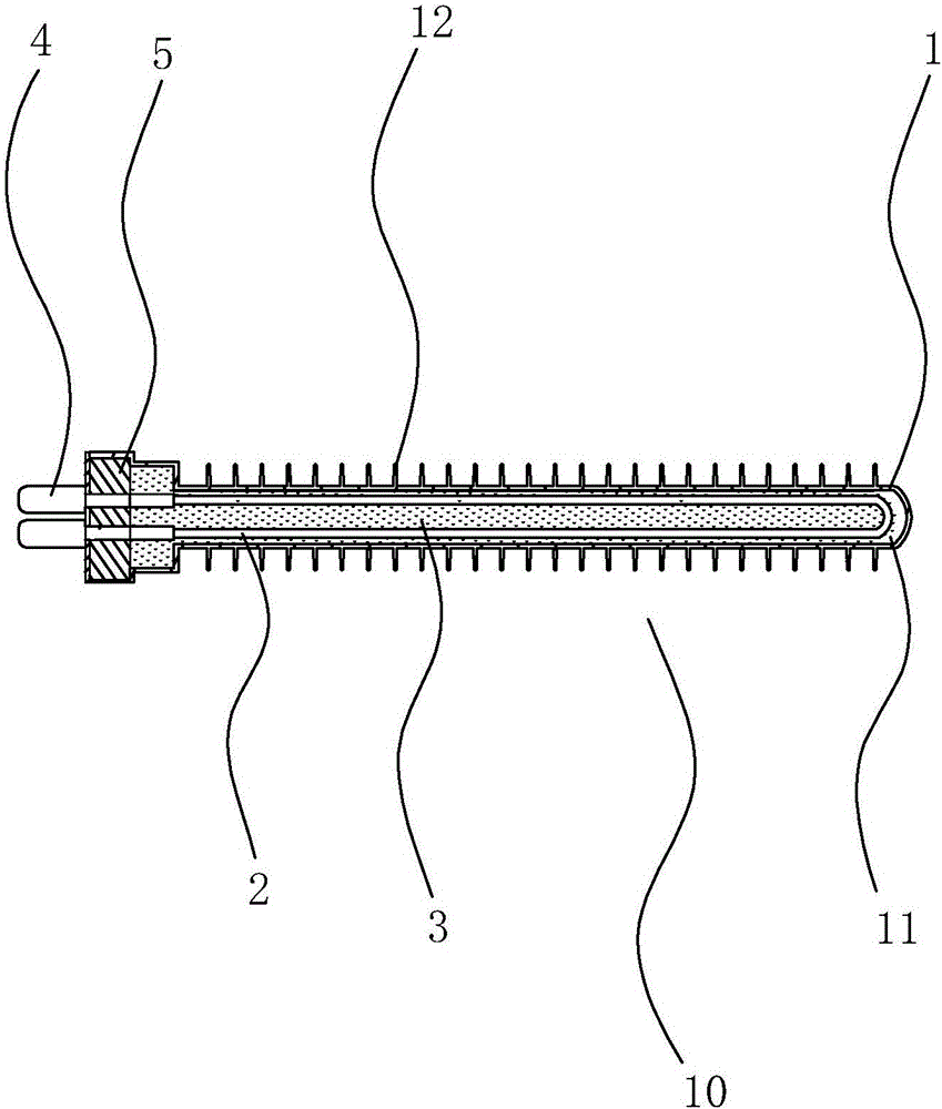 Body of electric heating pipe, electric heating pipe structure, and manufacturing method